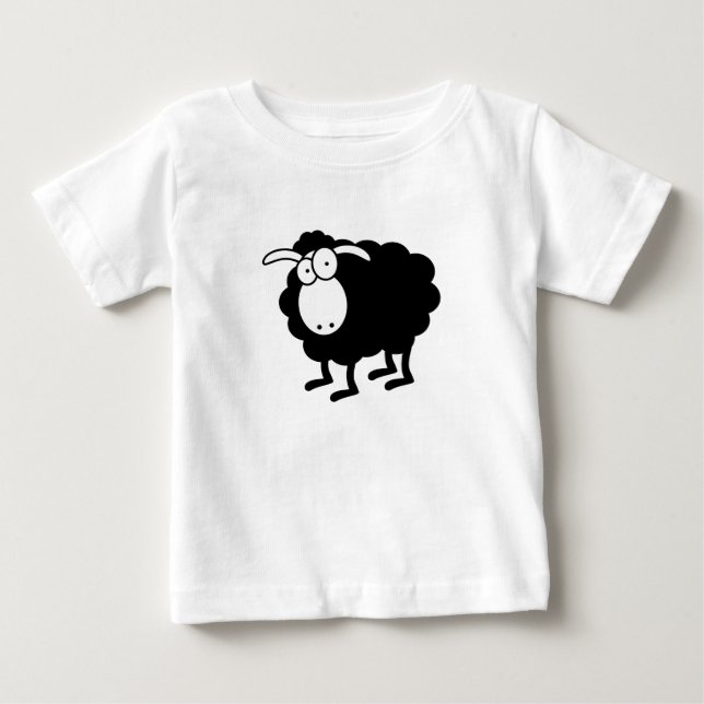 Svarta får t shirt (Framsida)