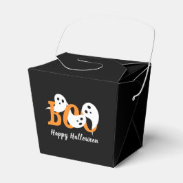 Svarta favoritrutan Happy halloween Boo Spöken Presentaskar