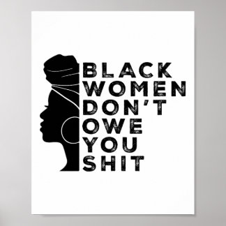 Svarta feministiska kvinnor Höger Svarta kvinnor Poster