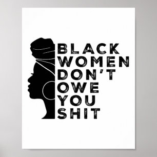 Svarta Feministiska Kvinnors Rättigheter Svarta Kv Poster