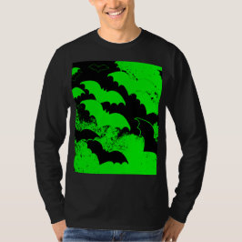 Svarta Fladdermöss under flygning, Grönt T Shirt