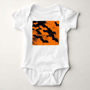 Svarta Fladdermöss under flygning, Orange T Shirt