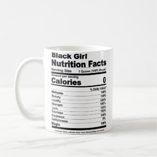 Svarta Flickors Näringsfakta Svarta Flickors Nutri Kaffemugg