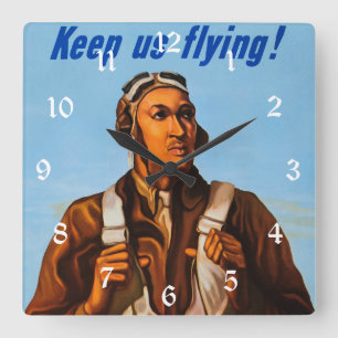 Svarta flygare - USA:s jaktpiloter under andra vär Fyrkantig Klocka