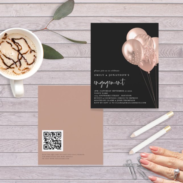 Svarta Förlovningen för Ro-bubblor QR-kod (Skapare uppladdad)