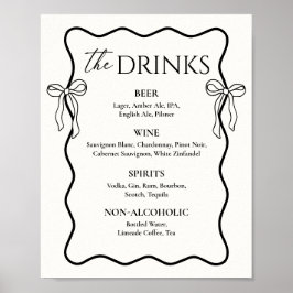 Svarta former, Gifter sig Möhippa Pub-meny Poster