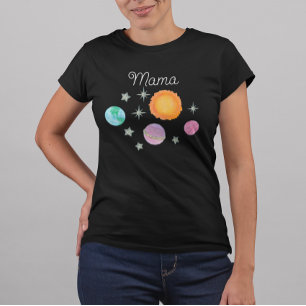 Svarta första Resa runt Sol-Mammans första födelse T Shirt