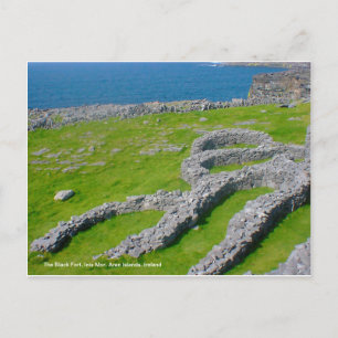 Svarta Fort, Inis Mor, Aranöarna, Irland Vykort