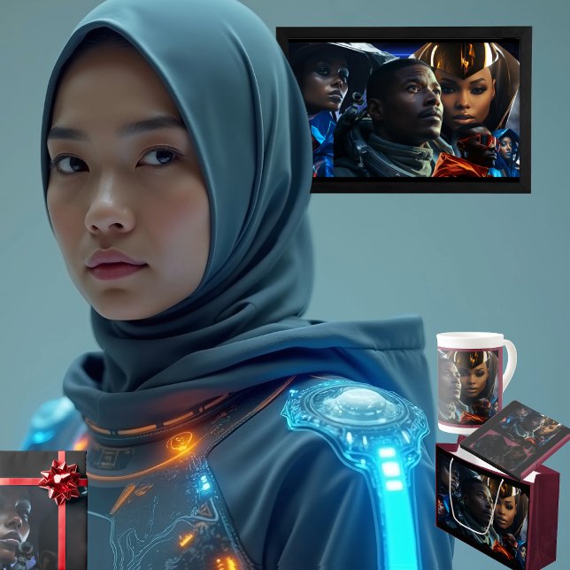 Svarta framtida Poster (Get the full "Black Future" collection at  https://bit.ly/BlackFutureZazzle)