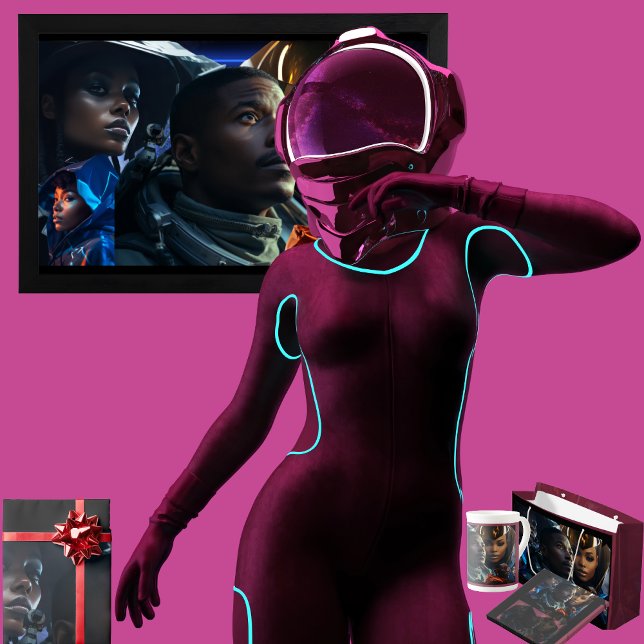 Svarta framtida Poster (Get the full "Black Future" collection at  https://bit.ly/BlackFutureZazzle)