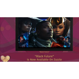 Svarta framtida Poster Presentpapper