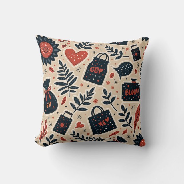 Svarta Fredag-kudden Cushion Kudde (Framsida)