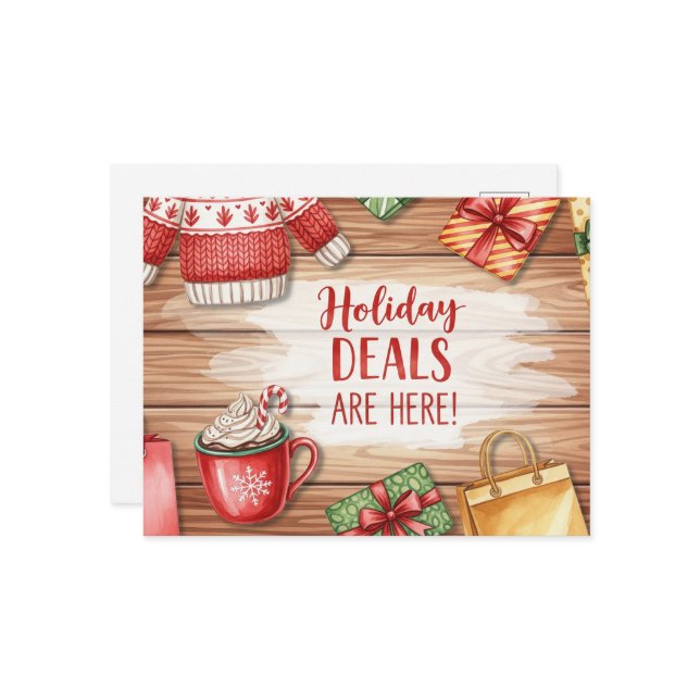 Svarta Fredag och cyber måndag Vykort (Fram/Back In Situ)