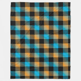 Svarta fyrkanter fleecefilt