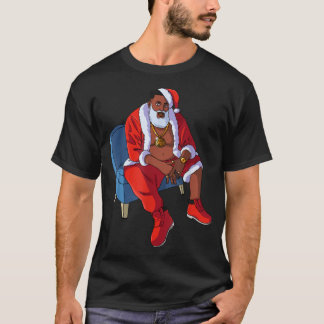 Svarta Gangar för Coolan hip hop Jultomten Rap jul T Shirt