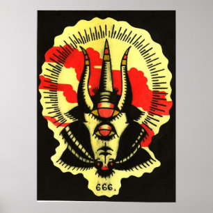 svarta getavtryck och poster