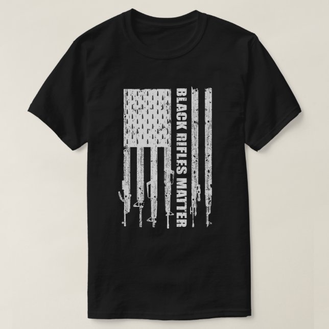Svarta gevär, ändring 2 Ar15 T Shirt (Design framsida)