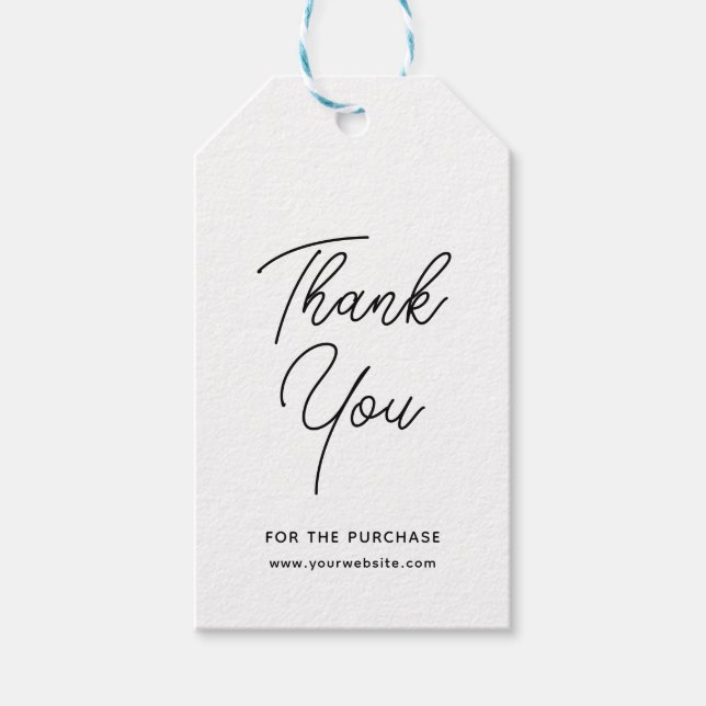 Svarta grå eleganta affärsmann tack-gåvor etikette presentetikett (Framsidan)