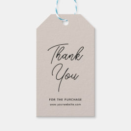 Svarta grå eleganta affärsmann tack-gåvor etikette presentetikett