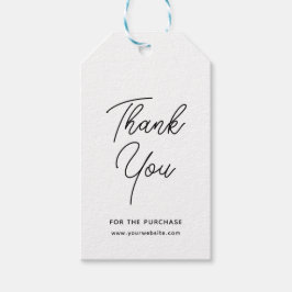 Svarta Grå Eleganta Affärsmässig Tack Presenter Presentetikett