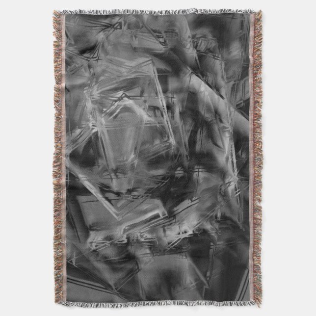 Svarta grått-nedfläckadens kvadrater, "felaktiga p filt (Framsidan Vertikal)