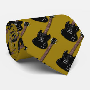 Svarta Guitars på Guld musiker Band-medlemmen Slips