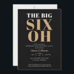Svarta Guld 60:e överraskningsdagen Elegant Inbjudningar<br><div class="desc">Den stora 60:e överraskande Eleganten i Black Guld. Dina gäster vet att detta kommer att bli ett speciellt party genom att bara tittar på inbjudan!</div>