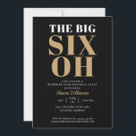 Svarta Guld 60:e överraskningsdagen Elegant Inbjudningar<br><div class="desc">Den stora 60:e överraskande Eleganten i Black Guld. Dina gäster vet att detta kommer att bli ett speciellt party genom att bara tittar på inbjudan!</div>