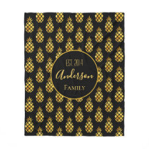 Svarta guld-ananas mönster-familjen namn