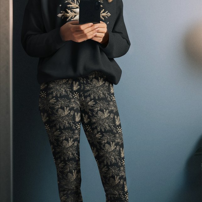 Svarta Guld, botaniska julen Pajama Byxor (Skapare uppladdad)