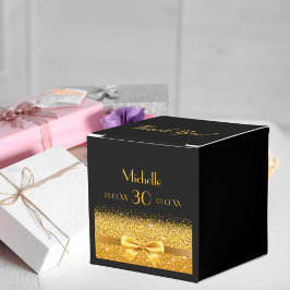 Svarta guld bugar tack födelsedagsfest presentaskar