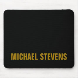 Svarta Guld Färg-Professionellen Lägg till Namn Musmatta