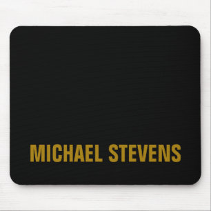 Svarta Guld Färg-Professionellen Lägg till Namn Musmatta