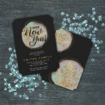 Svarta Guld Glitter - nyår för Party