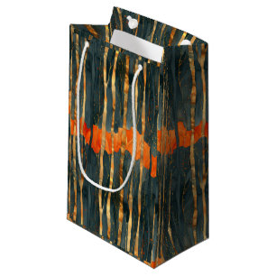Svarta guld orange Art Nouveau-ränder