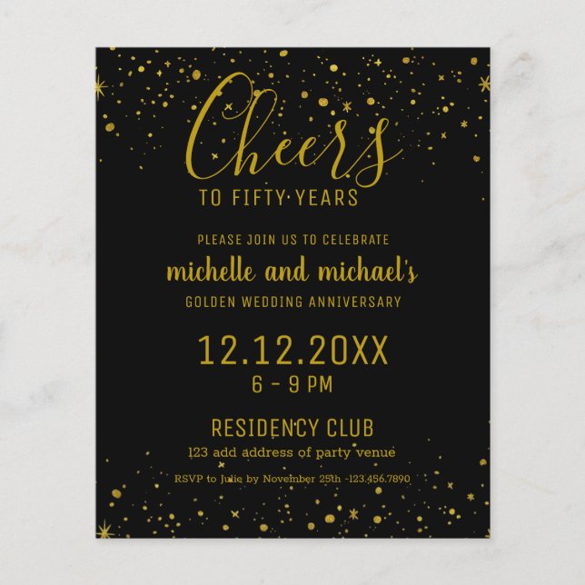 Svarta Guld-ostar till 50 års gyllene årsdag (Framsida)