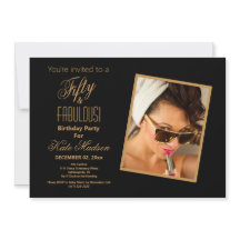 Svarta & Guld-randiga 50 och FABULÖSA! Party