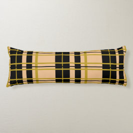 Svarta Guld Ro-strimlad Kroppskudde