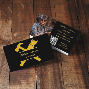 Svarta guld-verktygen reparerar fotot QR-kod Visitkort