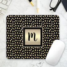 Svarta guldpunkter modern fet monogram skrift lyx
