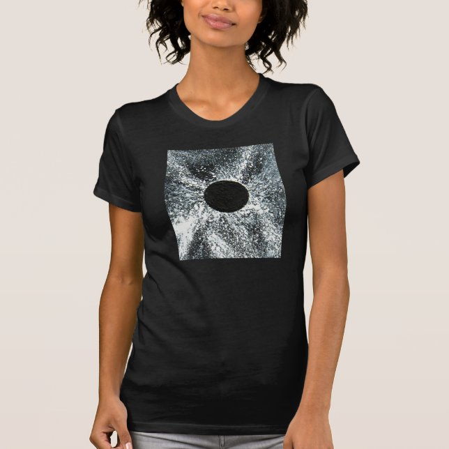 Svarta Hål-Passande-t-shirt Tröja (Framsida)