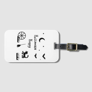 Svarta Happy halloween-skräckscokus Bagagebricka