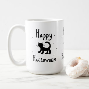 Svarta Happy halloween-skräckscokus Kaffemugg