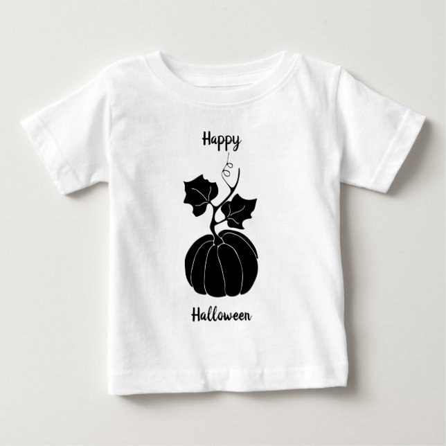 Svarta Happy halloween-skräckscokus T Shirt (Framsida)