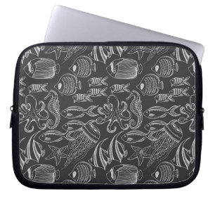 Svarta havet Mönster Laptop Sleeve