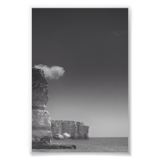 Svarta havet mot Sten Portugal Fototryck (Framsidan)