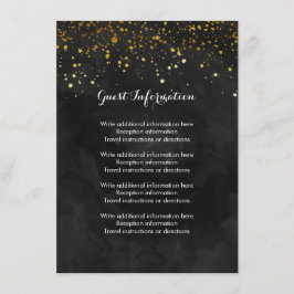 Svarta havet och Faux Guld Glitter Tilläggskort