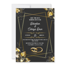 Svarta havet och Guld Elegant bröllop
