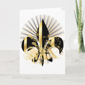 Svarta havet och Guld Fleur de Lis Kort
