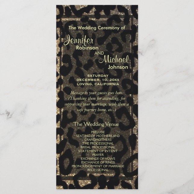 Svarta havet och Guld Glitter Program (Framsida)